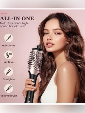 SLOPEHILL 4 in 1 High Speed Hot Air Style Brush Black/Gold New Open Box!